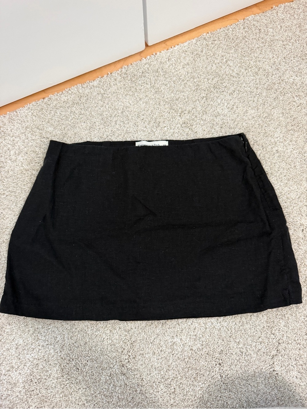 Abercrombie Scarlett mini skort linen blend mid rise